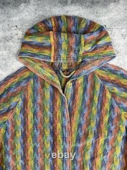 MISSONI Multicolor Belted Vintage Bath Robe Size L