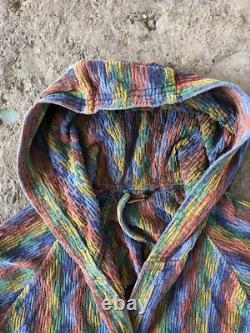 MISSONI Multicolor Belted Vintage Bath Robe Size L