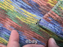 MISSONI Multicolor Belted Vintage Bath Robe Size L