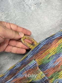 MISSONI Multicolor Belted Vintage Bath Robe Size L