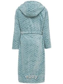 MISSONI Rex $455 Blue Cotton Long Unisex Bathrobe New And Authentic