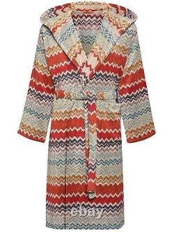 MISSONI Rufus $460 Multicolor Cotton Long Unisex Bathrobe New And Authentic
