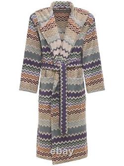 MISSONI Rufus $460 Multicolor Cotton Short Unisex Bathrobe New And Authentic
