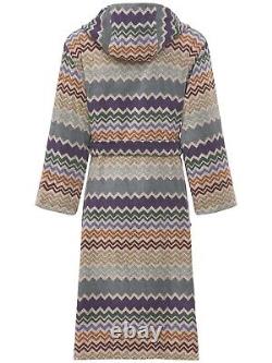 MISSONI Rufus $460 Multicolor Cotton Short Unisex Bathrobe New And Authentic