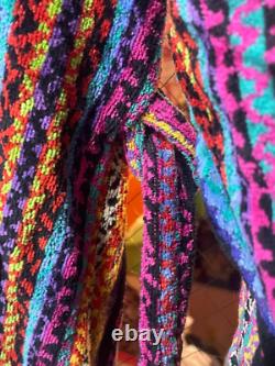MISSONI Unisex Multicolor Striped Bathrobe Gown Size M Purple Used
