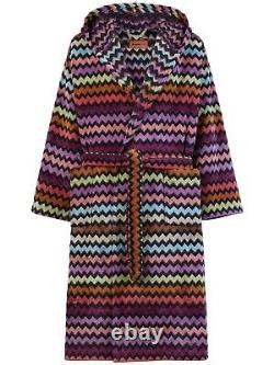 MISSONI Warner $495 Multicolor Cotton Long Unisex Bathrobe New And Authentic