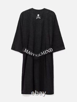 MMJ Skull Embroidered Cotton Bathrobe Mastermind Unisex Long Absorbent Robe