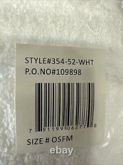 MONARCH Hooded Unisex Terry Bathrobe 100% Lux Combed Cotton 16 Large, White