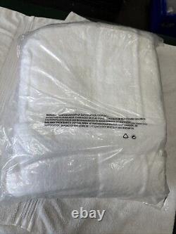MONARCH Hooded Unisex Terry Bathrobe 100% Lux Combed Cotton 16 Large, White