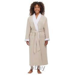 MONARCH Terry Lined Microfiber Hotel Robe for Men and Women Soft Lightweight