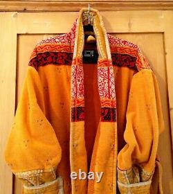 Makin & Lloyd Covent Garden Cotton Bathrobe Shawl Collar HONEY Size XL RRP £225