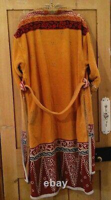 Makin & Lloyd Covent Garden Cotton Bathrobe Shawl Collar HONEY Size XL RRP £225