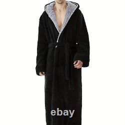 Many Colors and choose. Men'S Hooded Thickened Long Bathrobe Is Comfortable, Wa