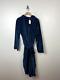 Marine Layer Velour Bath Robe Mens Size S/M Hooded Blue Pockets Organic Cotton