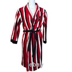 Marvel Deadpool Ferris Bueller Striped Bathrobe ADULTS S/M Super Fluffy Belted