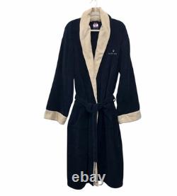 Maserati Official Heavyweight Bath Robe Embroidered Navy Blue RARE Men's 2XL