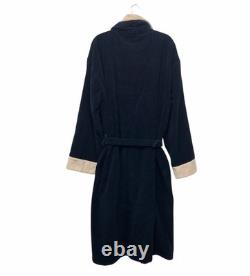 Maserati Official Heavyweight Bath Robe Embroidered Navy Blue RARE Men's 2XL