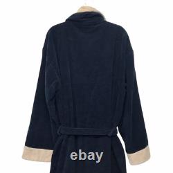 Maserati Official Heavyweight Bath Robe Embroidered Navy Blue RARE Men's 2XL