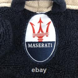Maserati Official Heavyweight Bath Robe Embroidered Navy Blue RARE Men's 2XL