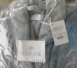 MatoukCairoBath RobeE100GRAYMSRP $275Ex Small+Medium/Lg+Ex LgNWTUnisex