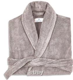 Matouk Milagro 100% Cotton Medium / Large Bath Robe Platinum New