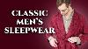 Men S Classic Pajamas Slippers U0026 Robes Dressing Gowns