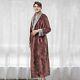 Men Winter Bathrobe Extra Long Thick Warm Grid Flannel Mens Luxury Kimono Robe