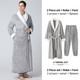 Men Women Plus Size Long Flannel Bathrobe Coral Fleece Bath Robe Gown Sleepwear