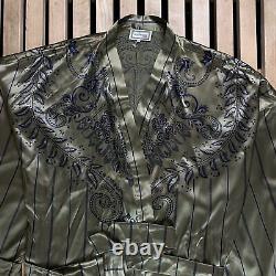 Men's Bathrobe Gianni Versace Intimo 100% Silk Vintage Size 54