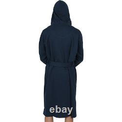 Men's Cotton Hooded Robe-Bathrobe-Thick (Sweatshirt Style Fabric) USA Seller