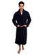 Men's Cotton Robe, Terry Cloth Luxury Spa Bathrobe Small Navy