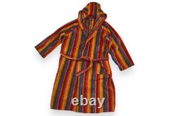 Men's Missoni Home Bathrobe T&J Vestor Multicolor Hooded Belted Robe Italy M-L