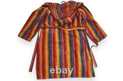 Men's Missoni Home Bathrobe T&J Vestor Multicolor Hooded Belted Robe Italy M-L