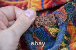 Men's Missoni Home Bathrobe T&J Vestor Multicolor Hooded Belted Robe Italy M-L
