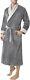 Men's Premium Bathrobe, Warm and Soft Cozy Coral Plush Fleece Long Bathrobe