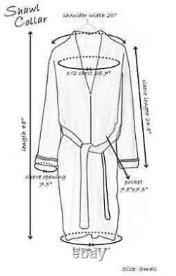 Men's Premium Bathrobe, Warm and Soft Cozy Coral Plush Fleece Long Bathrobe