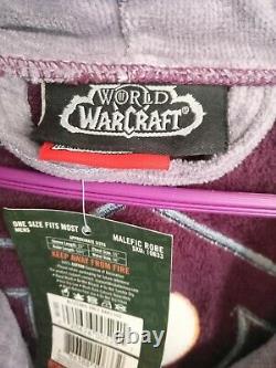 Men's Rare World of Warcraft Malefic Raiment Bath/Dressing/Costume Robe one size