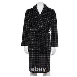Men's Sonoma Bathrobes / Super Soft Luxury Plush Fabric / Black / Xl/l
