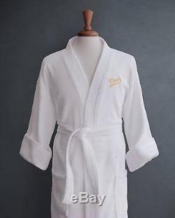 Men's Terry Cloth Bathrobe 100% Egyptian Cotton One Size Fits Most Soft, &