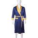 Mens 100% Mulberry Silk Bath Robes Night Dress Gowns Nighties Contrast Colour