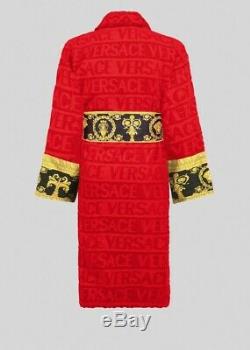 Mens Authentic Versace Red I LOVE BAROQUE BATHROBE XXL RRP £355
