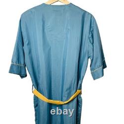 Mens Bamberger Bath Robe Size Large House Coat Lounger Vintage u