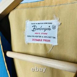 Mens Bamberger Bath Robe Size Large House Coat Lounger Vintage u