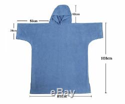 Mens/Boys bath hood towel One size wet-suit Changing robe Surf poncho Home/Sport