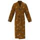 Mens Brown Horse Racing Print 19mm 100% Silk Bath Robe Night Dress Sleeping Gown
