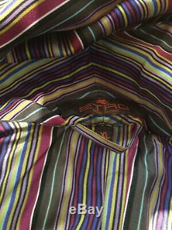 Mens Etro Silk Dressing Gown/ Robe/ Bathrobe XL