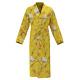 Mens Gold Floral Real 22mm 100% Silk Bath Robe Night Dress Sleeping Gowns