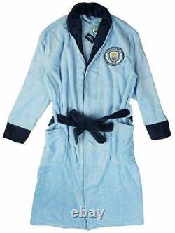 Mens Manchester Man city dressing gown / bathrobe bath robe pajamas pjs pyjamas