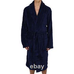 Mens Robe Bathrobe Coral Fleece Shawl Super Soft USA SELLER FAST SHIP