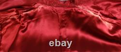 Mens Smoking Jacket Dressing Gown Robe Clothing Vintage 1940s Red Satin 2XL 3XL